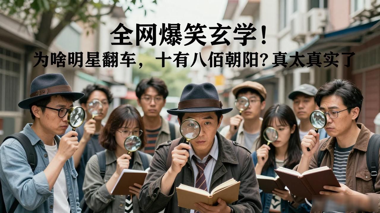 全网爆笑玄学！为啥明星翻车，十有八九栽在朝阳？真相太真实了