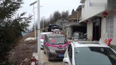 湖北农村倒插门婚礼,漂亮新娘迎亲接新郎拜堂